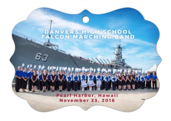 2016 DHS Falcon Marching Band Pearl Harbor Christmas Ornament