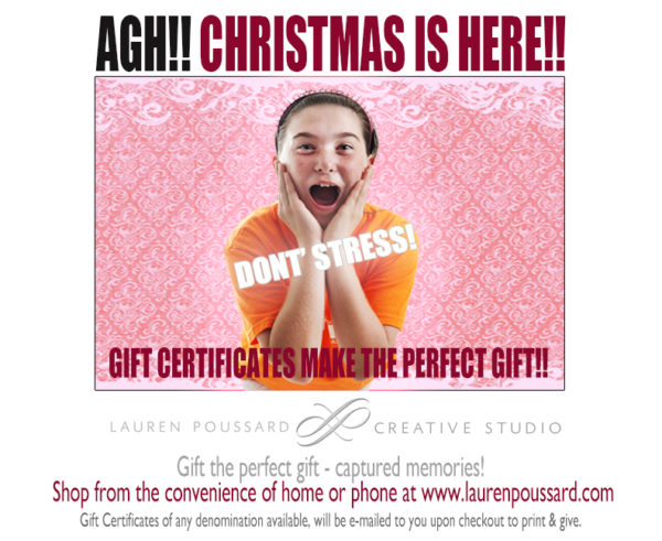 dont stress, perfect gift, photography, gift certificates