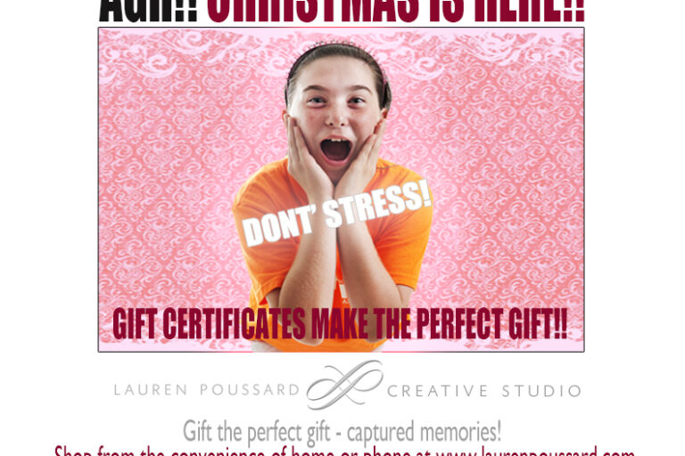 dont stress, perfect gift, photography, gift certificates