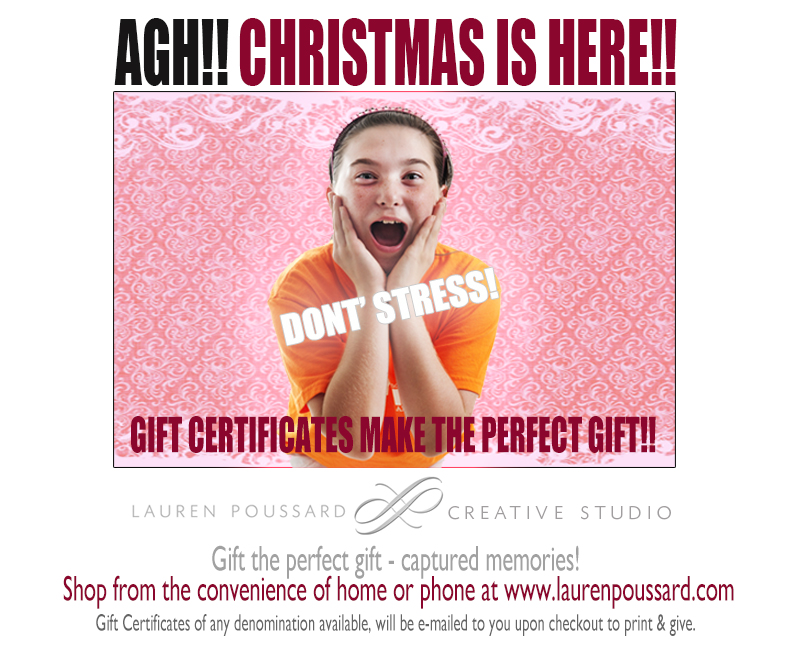 dont stress, perfect gift, photography, gift certificates