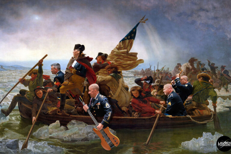 215th Massachusetts Army Band Crosses the Delware