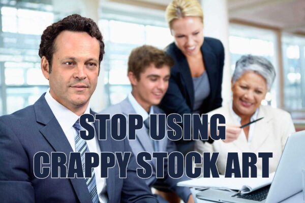 Create your own corporate stock art